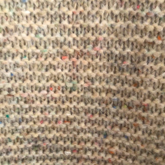 Madewell oatmeal rib sweater with pretty flecks of color Bell sleeves - Picture 5 of 15